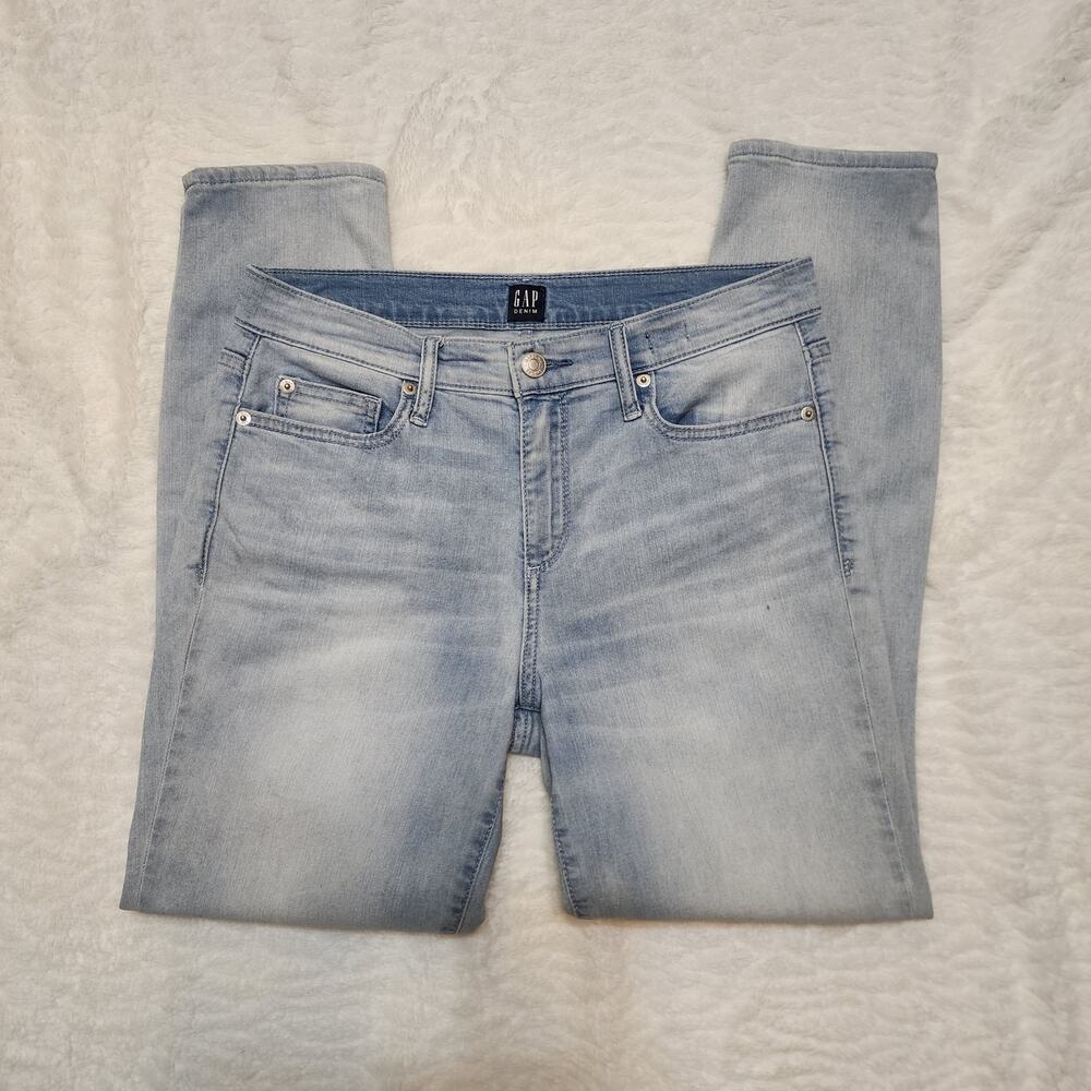 Gap True Skinny Soft Denim Light Blue Jeans, Size 29